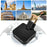 4 in 1 Power Adapter with 2 USB-A + 2 AC Outlets 180 Degree Rotatable EU Plug 2500W Travel Converter - Black - 4