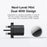 MCDODO CH-0992 UK Plug 45W Fast Charging Adapter Dual USB-C GaN Charger for iPhone iPad MacBook Samsung - Black - 4