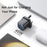 MCDODO CH-0992 UK Plug 45W Fast Charging Adapter Dual USB-C GaN Charger for iPhone iPad MacBook Samsung - Black - 6