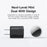 MCDODO CH-1022 US Plug 45W Fast Charging Adapter Dual USB-C GaN Charger for iPhone iPad MacBook Samsung - Black - 4