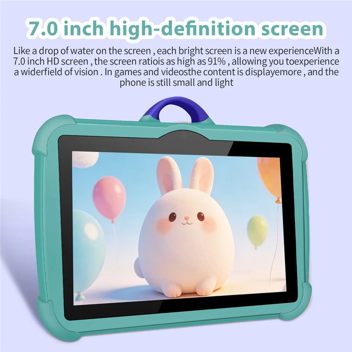C8 Q88 Series 1+16GB 7 Inch HD Screen Android Kids Learning Tablet PC Dual Camera Educational Tablet with Stand Case, WiFi Version  /  EU Plug - Pink - 3