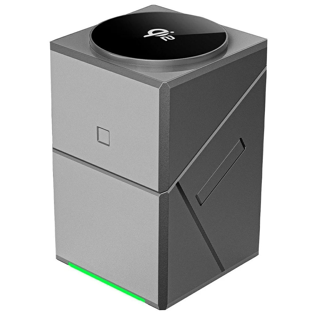 R28 3-in-1 Qi2 15W Wireless Charger Rotating Magnetic Charging Station Desktop Phone Stand for Phone Watch Earbuds - 2