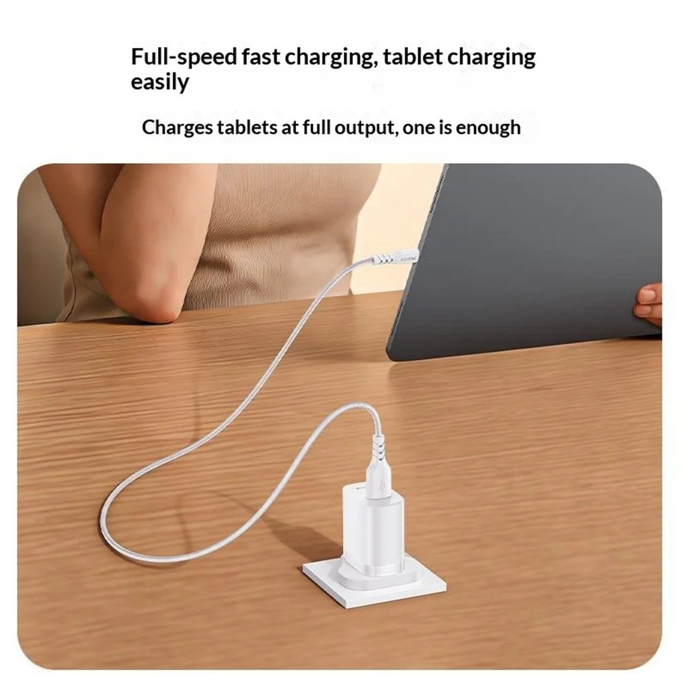 YESIDO YC157 UK Plug QC 3.0 18W USB-A Fast Charging Adapter Wall Charger with 1m USB-A to Type-C Cable - White - 4