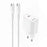 YESIDO YC105 EU Plug PD 20W USB-C Fast Charging Adapter Wall Charger with 1m Type-C Cable for iPhone iPad - White - 1