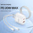 YESIDO YC19U US Plug PD 20W USB-C + QC 18W USB-A Wall Charger Dual Port Fast Charging Adapter with 1m Type-C Cable - White - 2