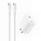 YESIDO YC18U US Plug PD 20W USB-C Fast Charging Adapter Wall Charger with 1m Type-C Cable for iPhone iPad - White - 1