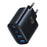 USAMS CC330 T70 2 USB-A + 2 USB-C 4-Port GaN Power Adapter 20W Fast Charger, EU Plug - Black - 1