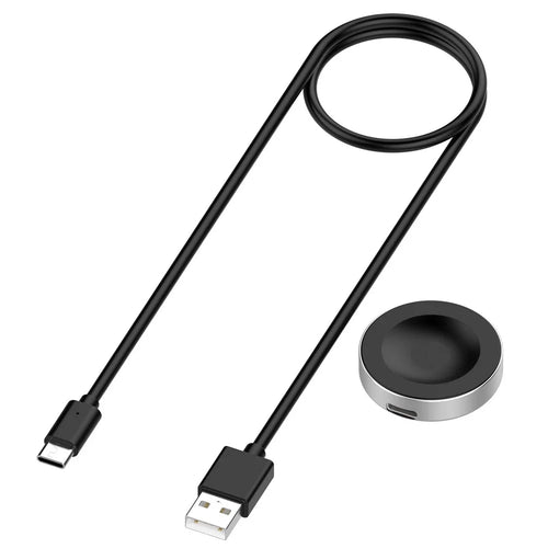 Split Design Magnetic Charging Dock for Huawei Watch GT 6 Pro 46mm  /  Watch GT Runner 2  /  Watch Fit 4 Watch Charger with 1m USB-C Cable - Black - 1