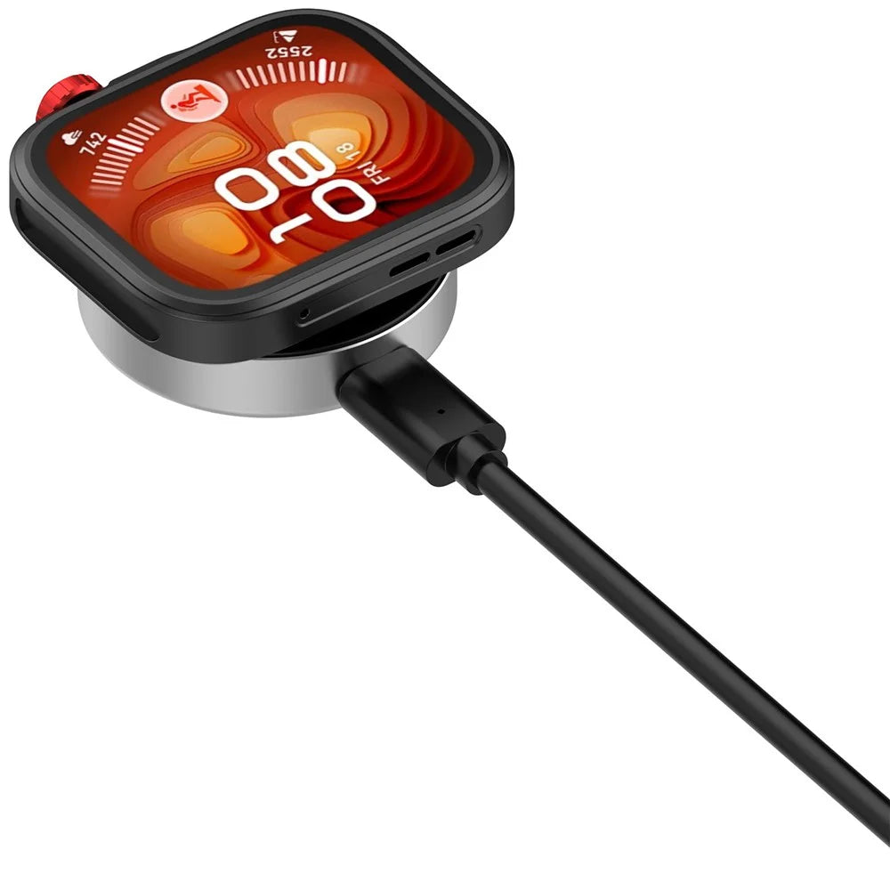 Split Design Magnetic Charging Dock for Huawei Watch GT 6 Pro 46mm  /  Watch GT Runner 2  /  Watch Fit 4 Watch Charger with 1m USB-C Cable - Black - 4
