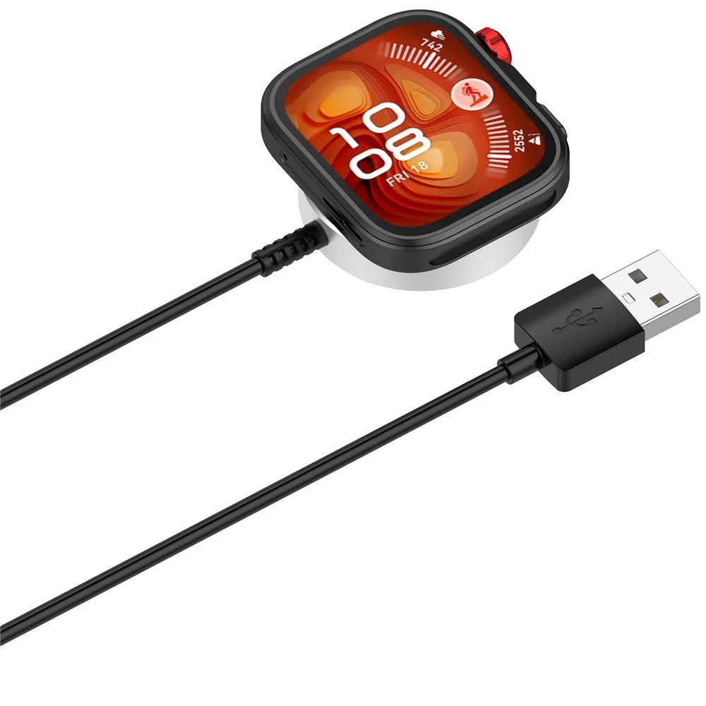 Integrated Design Magnetic Charging Dock for Huawei Watch GT 6 Pro 46mm / Watch GT Runner 2 / Watch Fit 4 Watch Charger with 1m USB-C Cable - Black - 3