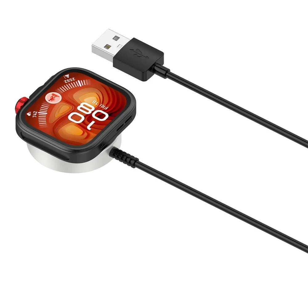 Integrated Design Magnetic Charging Dock for Huawei Watch GT 6 Pro 46mm / Watch GT Runner 2 / Watch Fit 4 Watch Charger with 1m USB-C Cable - Black - 4