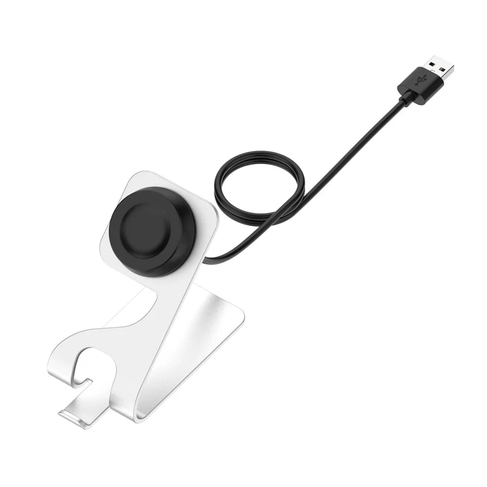 Magnetic Charging Stand for Huawei Watch GT 6 46mm / 41mm / Watch 5 42mm / 46mm / Watch GT Runner 2 Aluminum Alloy Watch Desktop Charger with 1.5m USB Cable - Silver - 5