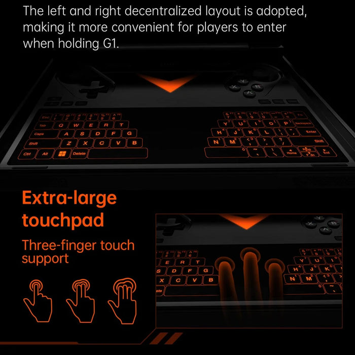 For ONEXPLAYER G1 8.8 Inch Handheld Gaming Laptop AMD Ryzen AI 9 HX-370 32GB+1TB 144Hz Touchscreen Tablet - EU Plug - 4