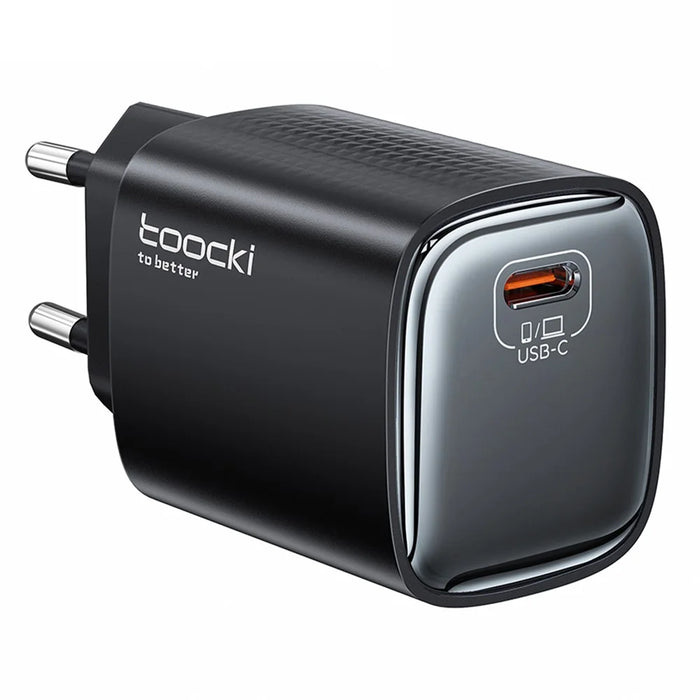 TOOCKI TCT45-22AB 45W GaN USB-C Fast Charger PD Quick Charging Wall Charger Adapter for iPhone iPad Samsung - EU Plug - 1