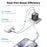 TOOCKI 20W Mini GaN Wall Charger Dual Port USB-C+USB-A PD Fast Charging Power Adapter - EU Plug  /  TC2220A2 - 6