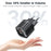TOOCKI 20W Mini GaN Wall Charger Dual Port USB-C+USB-A PD Fast Charging Power Adapter - EU Plug  /  TC2220A2 - 7