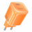 YESIDO YC117 40-60W USB-C GaN Charger with USB-C Cable Clear Dual-Color AVS DPS PPS Dynamic Fast Charging Adapter for Phone Tablet Laptop - Orange - 1