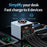 WLX-F4 USB-C + USB-A 8-Port GaN Desktop Charger 100W Fast Charging Station Magnetic Wireless Charger with Digital Display - US Plug - 3