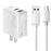 ESSAGER ES-CD55 20W Charging Set Type-C + USB-A Fast Charger with USB-A to Type-C Data Cable - US Plug - 1