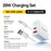 ESSAGER ES-CD55 20W Charging Set Type-C + USB-A Fast Charger with USB-A to Type-C Data Cable - US Plug - 2