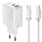 ESSAGER ES-CD55 20W Charger Set Dual Port USB-A  + Type-C Fast Charging Adapter with Type-C to Type-C Cable - EU Plug - 1