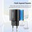 ESSAGER ES-CD38 25W USB-C Wall Charger PD Fast Charging Adapter for iPhone Samsung, EU Plug - Black - 4