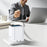 YESIDO YC28U 70W GaN Fast Charger TFT Display USB-A Type-C Adapter with Type-C Retractable Cable , US Plug - White - 2