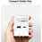 YESIDO YC28U 70W GaN Fast Charger TFT Display USB-A Type-C Adapter with Type-C Retractable Cable , US Plug - White - 3