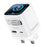 YESIDO YC162 GaN Charger 70W TFT Display Type-C + USB-A Adapter with 70cm Retractable Cable , UK Plug - White - 1