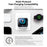 YESIDO YC162 GaN Charger 70W TFT Display Type-C + USB-A Adapter with 70cm Retractable Cable , UK Plug - White - 3