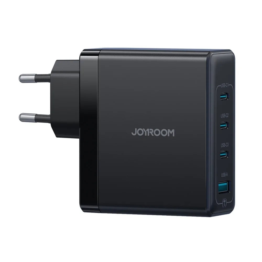 JOYROOM JR-TG11 100W GaN Fast Charger 4-Port Power Adapter EU Plug with 2m 240W USB-C Cable - Black - 2