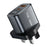 REMAX U2-AC35W GaN Digital Display Fast Charging Adapter 35W Type-C USB-A Charger, UK Plug - Black - 1