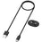 For Google Pixel Watch 4 41mm / 45mm USB-C Magnetic Detachable Charging Dock with Cable - Black - 1