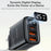 YESIDO YC120L 25W Fast Charger with USB-C to iP Cable Digital Display 3-Port Power Adapter, EU Plug - Black - 5