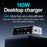 WLX-60G 140W GaN Charger 5 in 1 Smart Display Desktop Fast Charging Station - US Plug - 2