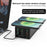 HHW-888W Dual Wireless Charging Dock USB-A USB-C QC3.0 PD Charger Hub LED Display Phone Tablet Laptop Fast Charging Station - Black/US Plug - 2