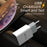 IVON AD-33 2.1A USB Charger Portable Travel Wall Adapter + 1m Type-C Data Cable - EU Plug - 2