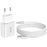 IVON AD-35 3A High Current Fast Charger Travel Power Adapter QC3.0 USB Wall Charger + 1m Micro USB Data Cable - EU Plug - 1