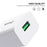 IVON AD-35 3A High Current Fast Charger Travel Power Adapter QC3.0 USB Wall Charger + 1m Micro USB Data Cable - EU Plug - 3