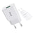 IVON AD-35 3A High Current Fast Charger Travel Power Adapter QC3.0 USB Wall Charger + 1m Micro USB Data Cable - EU Plug - 6