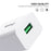 IVON AD-35 3A Fast Charging Travel Power Adapter QC3.0 USB Wall Charger + 1m Type-C Data Cable - EU Plug - 2