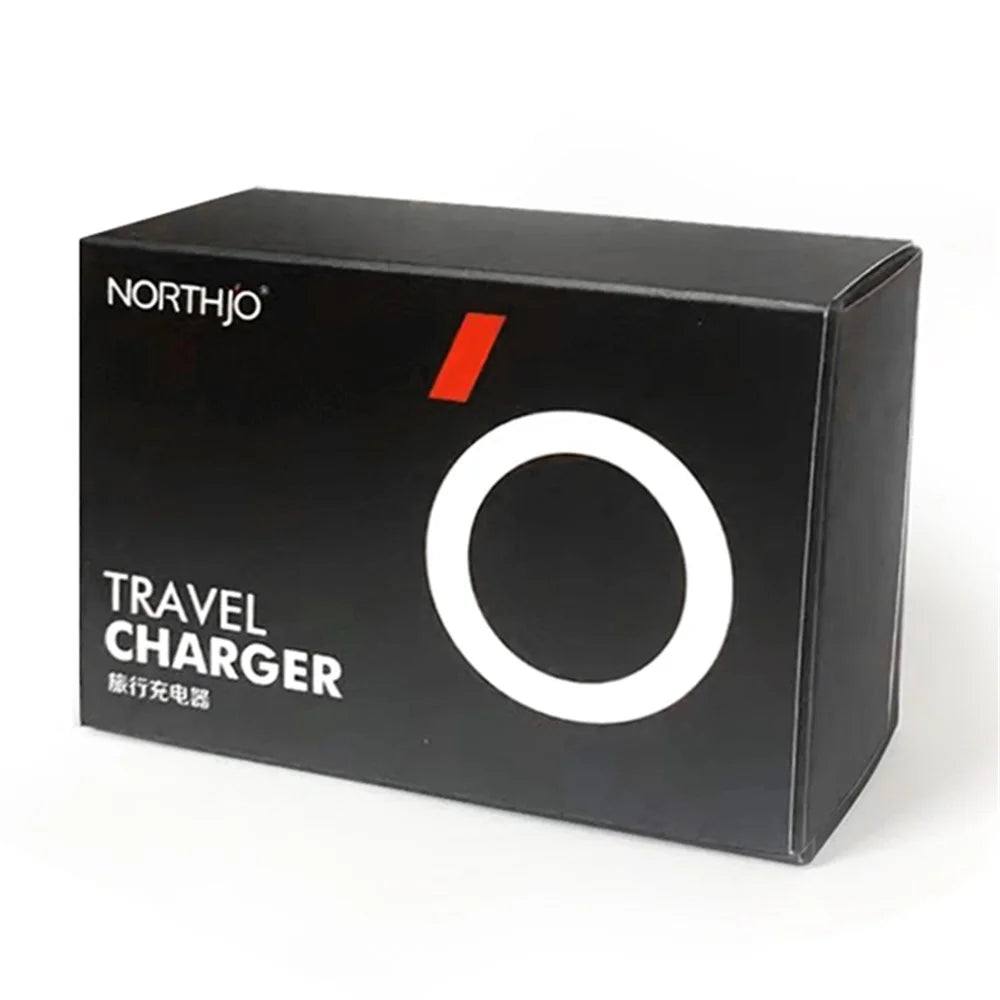 NORTHJO NOPD250602AU USB QC3.0 + Type-C PD 25W Fast Charging Adapter Dual Port Wall Charger - AU Plug/Black - 5