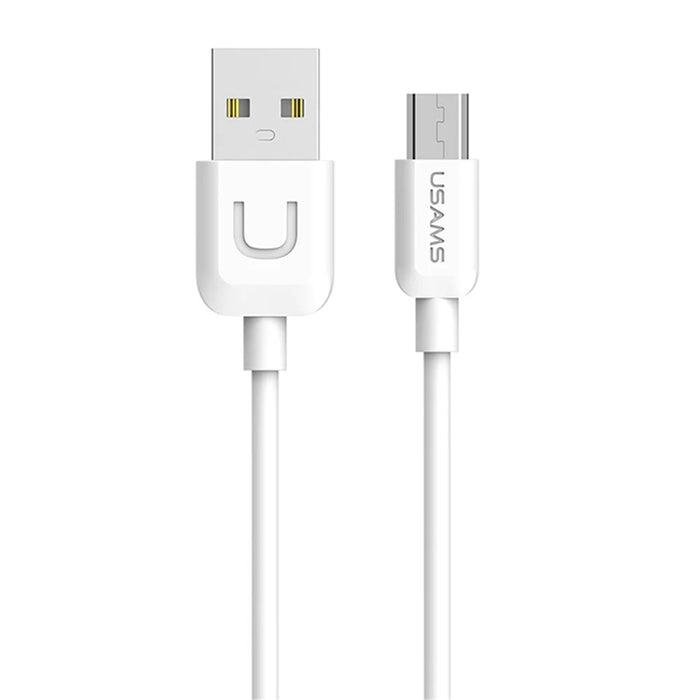 USAMS T21 Single USB Port Travel Wall Charger US Plug Power Adapter with Micro Cable - White - 3