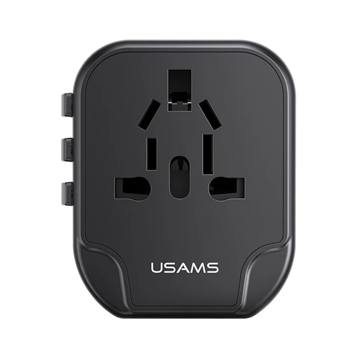 USAMS US-CC173 T55 12W Dual USB Universal Travel Charger US / AU / EU / UK Plug Converter - 7