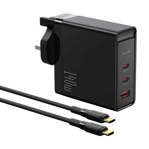 MCDODO CH-29 MDD 140W GaN 5 3 Ports Type-C to Type-C Charger Fast Charging Phone Wall Charger Adapter - UK Plug - 1