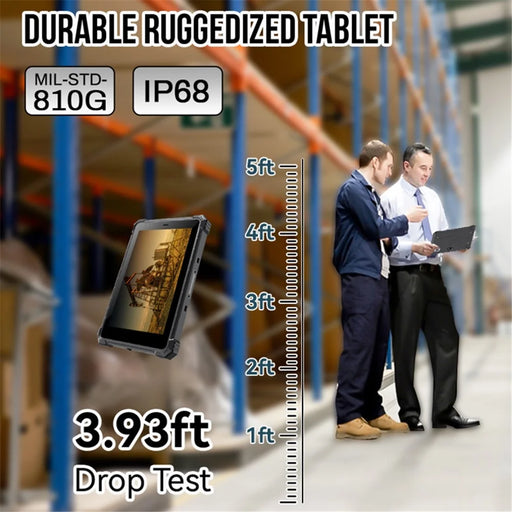 CENAVA A10ST Rugged Tablet 10.1-inch 4GB+64GB Android 10 IP68 Waterproof Fall-proof Dust-proof Tablet PC - EU Plug - 2