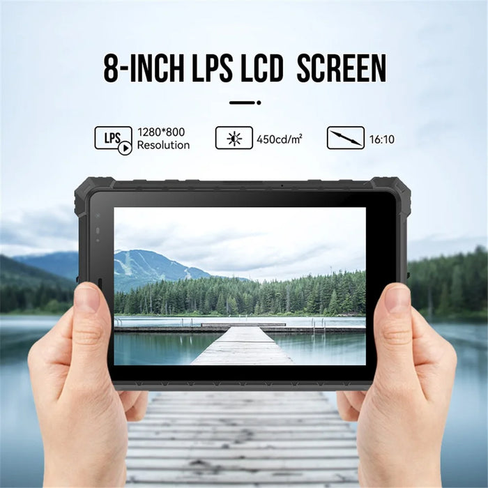 CENAVA A10ST IP68 Waterproof Rugged Tablet 8.0-inch 8GB+128GB Tablet PC 10000mAh Batterry Fall-proof Dust-proof - EU Plug - 3