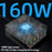 868H 6-in-1 160W Phone Charger PD+QC3.0 Multifunctional Desk 15W Wireless Charger with 2USB, 3Type-C - US Plug - 2