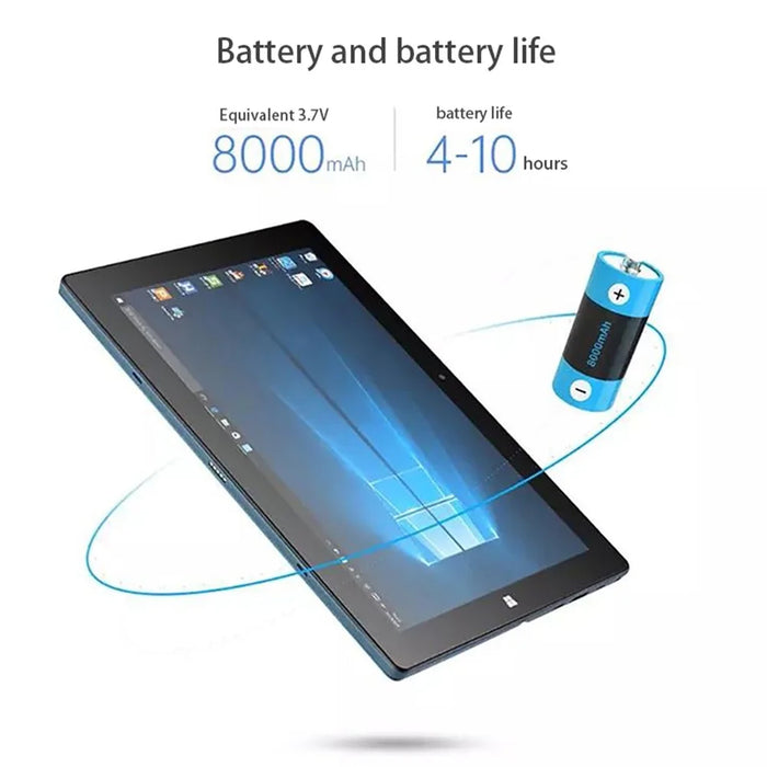 CENAVA W10 Intel N4120 6GB+64GB Tablet with Keyboard 10.1'' Wins10 Mini PC Industrial Computer - Blue - 3