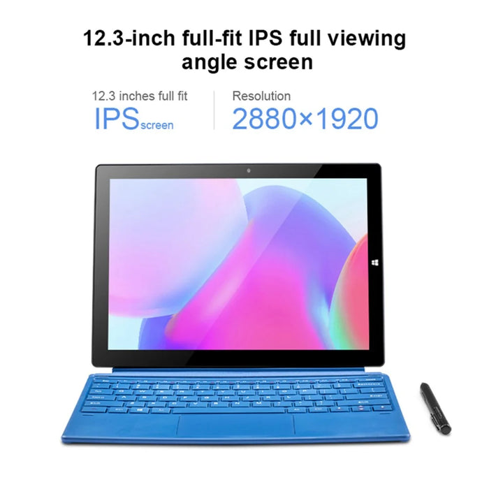CENAVA W12 12.3-inch Tablet 8GB+256GB Qualcomm 850 Win10 Dual Camera Tablet with Folding Bracket - Blue - 2